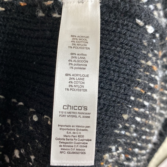 Chico's Fringed Tweed Kinsley Cardigan - Picture 8 of 9